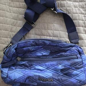Baggallini Blue Quilted Crossbody Bag